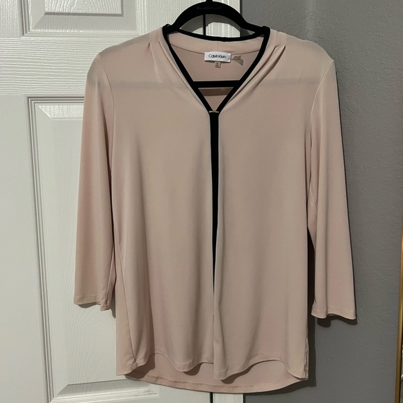 Calvin Klein Tops - Black and Pink Calvin Klein Blouse